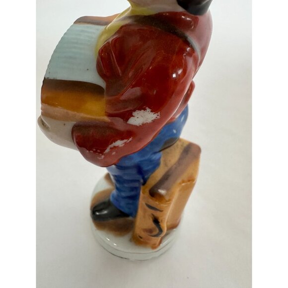 Vintage Porcelain Figurine Of Accordion Player Made In Japan Hand-Painted Collec - Picture 14 of 16
